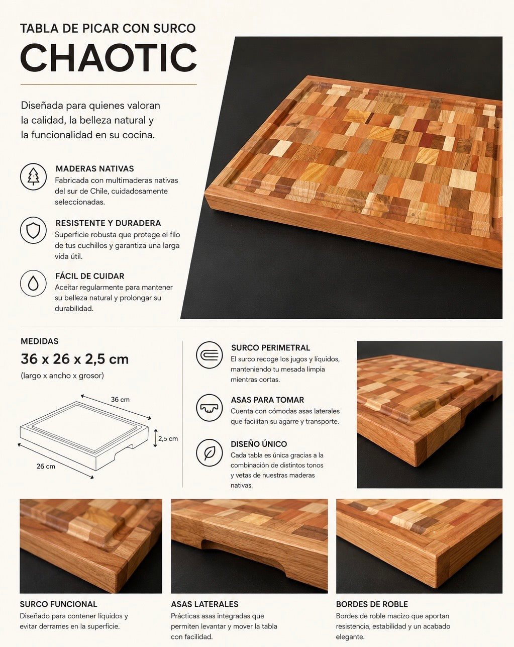 Tabla modelo Chaotic con surco