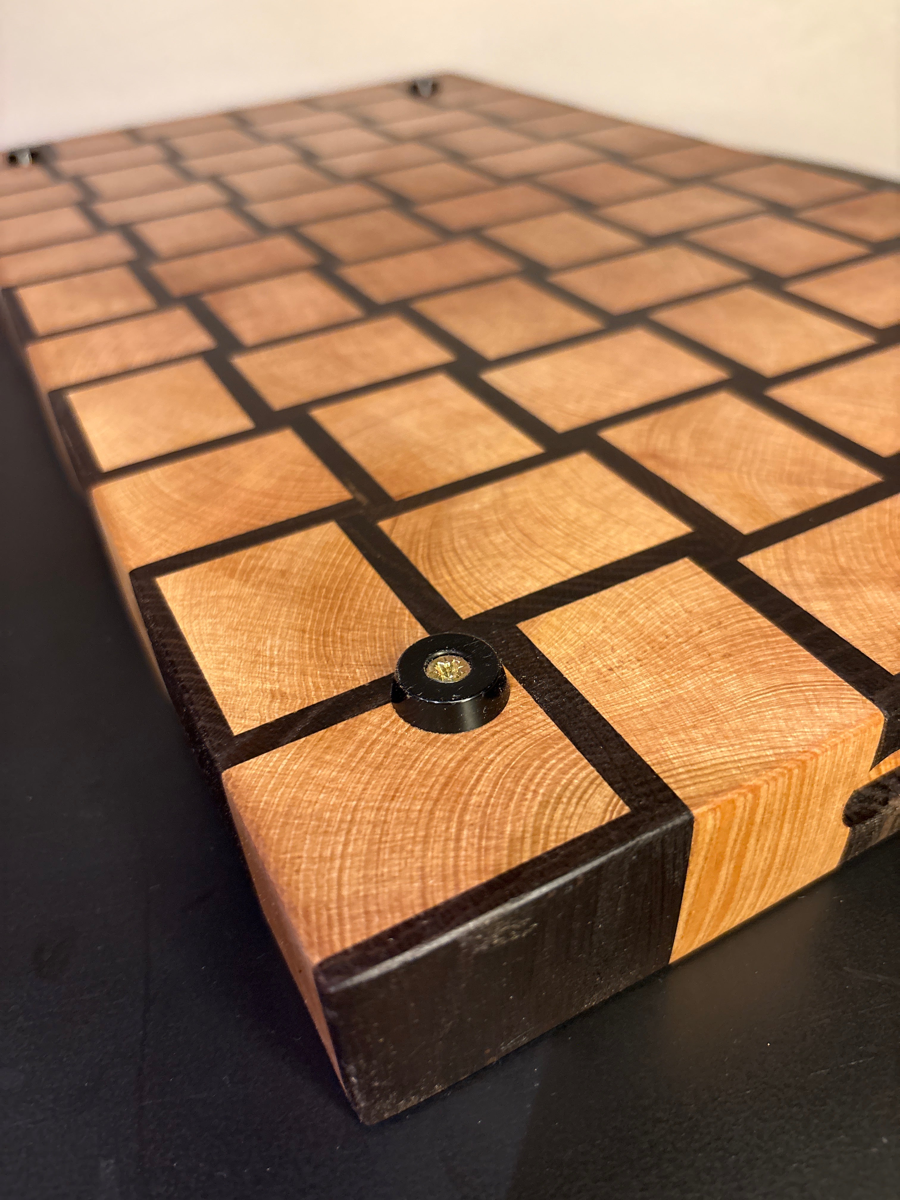 Tabla end grain modelo trenzado