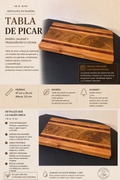Tabla de picar castaño recuperado