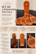 Set posavasos pala de pádel