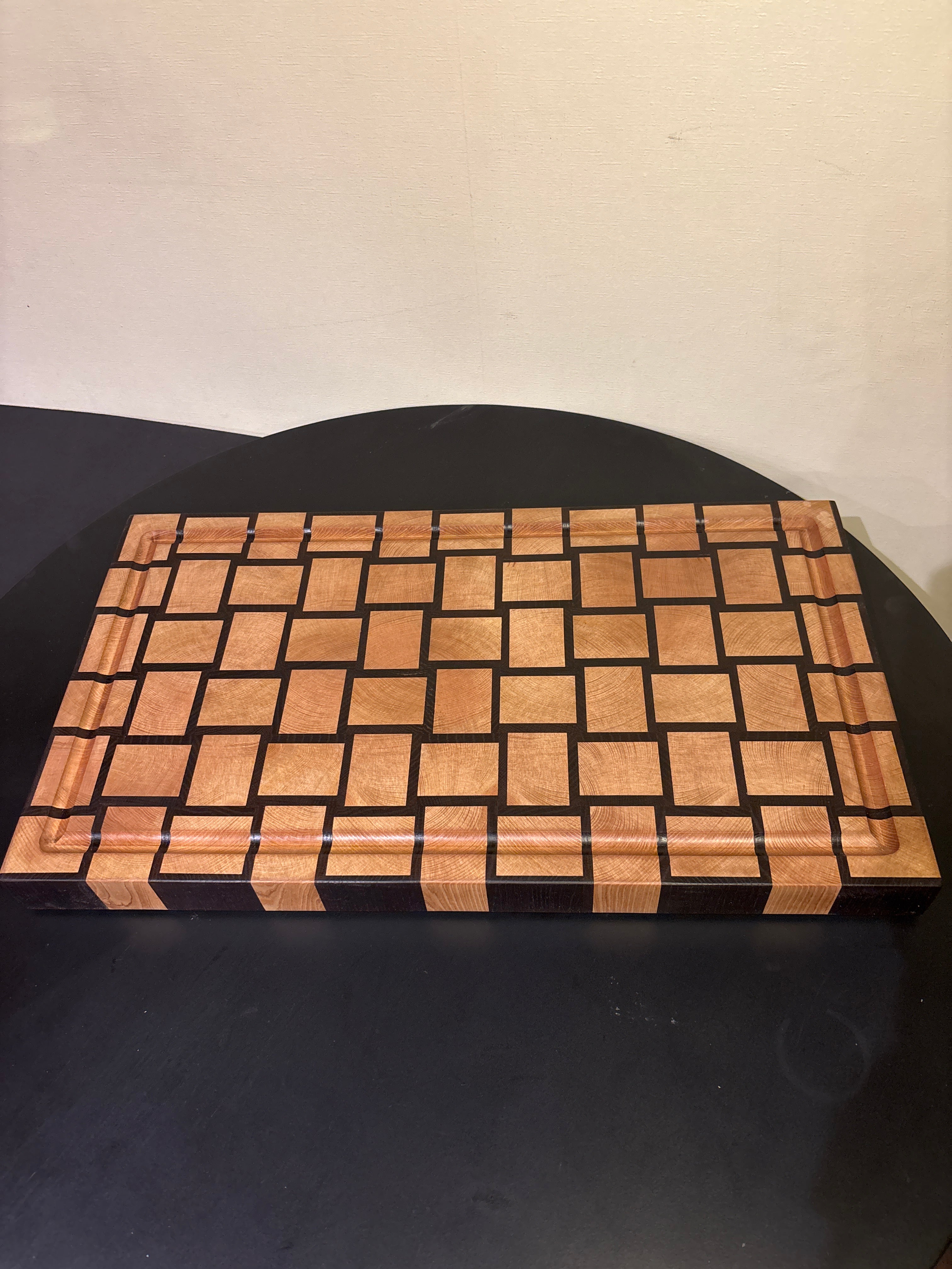 Tabla end grain modelo trenzado