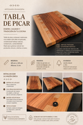 Tabla picar roble recuperado