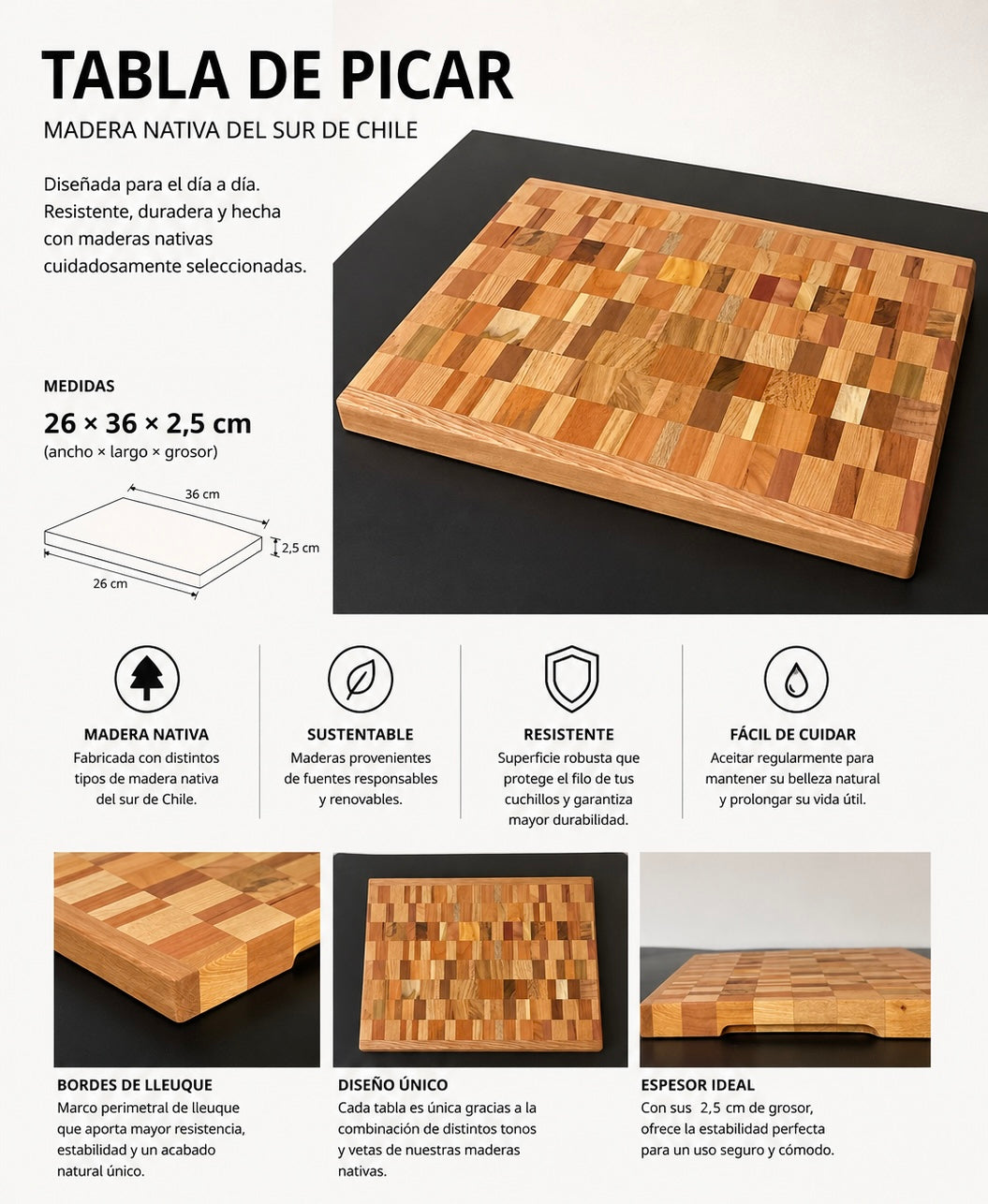 Tabla picar modelo Chaotic