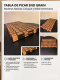 Tabla end grain modelo trenzado