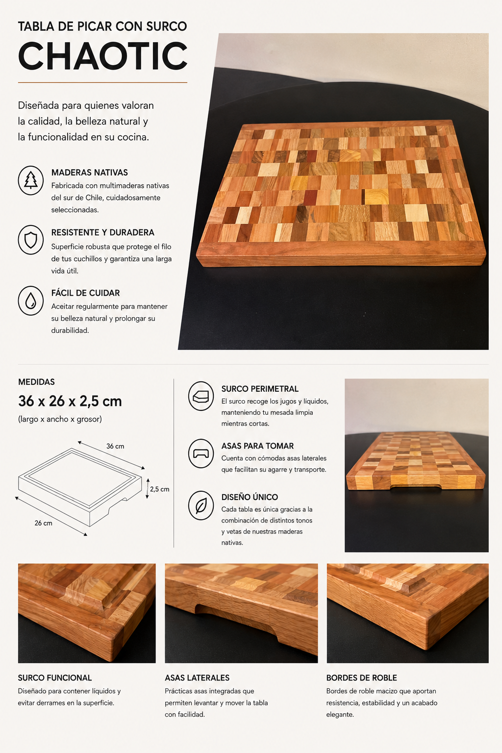Tablas modelo Chaotic lisa